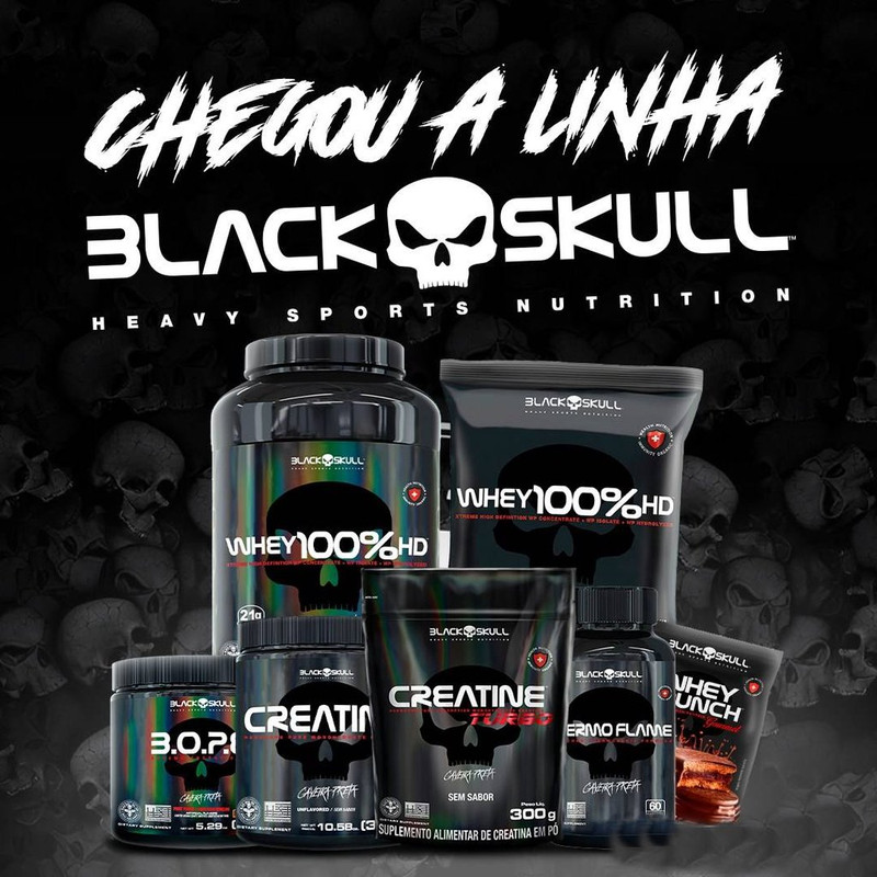 Seleção de Suplementos Black Skull com cupom de R$50 OFF acima de R$199 na Amazon na Amazon