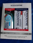 Sensodyne Branqueador Extra Fresh Kit com 2 Cremes Dentais, 50g, Enxaguatório Bucal Coolmint para Dentes Sensíveis, 250ml na Amazon