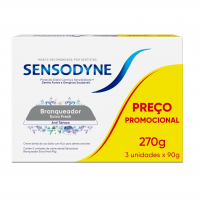 Sensodyne Creme Dental Branqueador Extra Fresh Com Flúor, Leve 3 E Pague 2, Anti Tártaro, Contra Sensibilidade, 90g Cada na Amazon