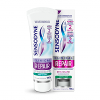 Sensodyne Creme Dental Para Sensibilidade Clinical Repair Deep Clean Com Flúor, Reparação Dos Dentes Sensíveis, 100g na Amazon