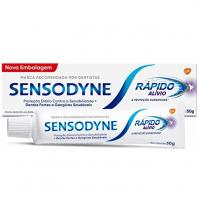 Sensodyne Rápido Alívio Creme Dental Para Dentes Sensíveis, Proteção Contra Cárie, 50g na Amazon
