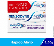Sensodyne – Creme Dental Rápido Alívio para Dentes Sensíveis – 50g na Amazon