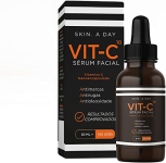 Sérum Facial Antimarcas Clareador Complexo Vitamina C 10 Nanoencapsulada +Ácido Hialurônico +Rosa Mosqueta | Luminosidade, Hidratação, Firmeza e Tom Mais Uniforme | Textura leve e sem sensação oleosa | Soro para o Rosto Ideal Para Todos os Tipos de Pele -