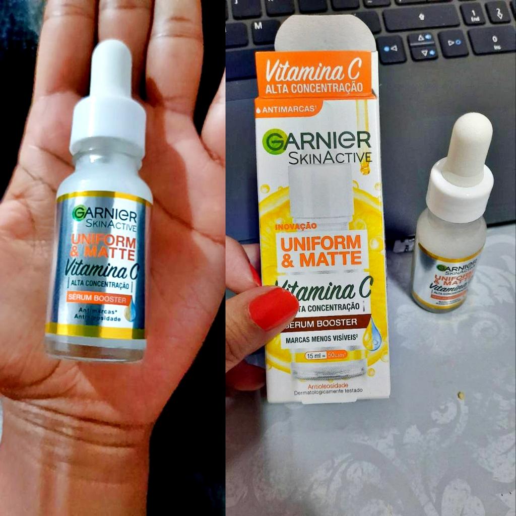 Sérum Facial Antimarcas Garnier Uniform & Matte Vitamina C, 15ml na Amazon