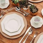 Serviço de Jantar e Café 30 Peças em Porcelana, Modelo Octogonal, Prisma, Branco, Porcelana Schmidt na Amazon