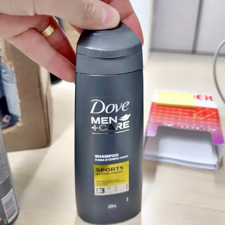 Shampoo 3 em 1 Dove Men+Care Sports 200Ml, Dove na Amazon