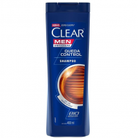 Shampoo Anticaspa Clear Men Queda Control Frasco 400ml, Clear, Branco na Amazon