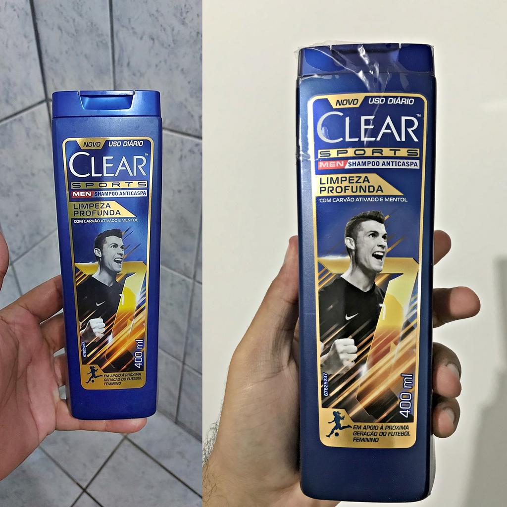 Shampoo Anticaspa Clear Sports Men Limpeza Profunda 400ml na Amazon
