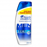 Shampoo Anticaspa Head & Shoulders Men 3 Em 1, 650 Ml na Amazon