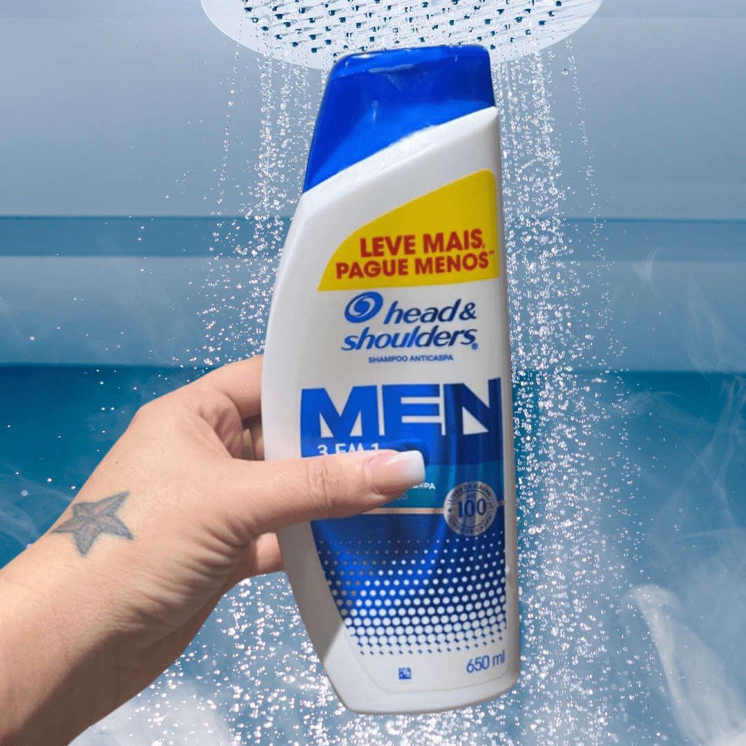 Shampoo Anticaspa Head & Shoulders Men 3 em 1, 650 ml na Amazon
