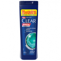 Shampoo Clear Men 2x1 Limpeza Diária 400ml na Pague Menos