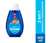 Shampoo e Condicionador Infantil 2 em 1, Johnson’s – 400ml na Amazon