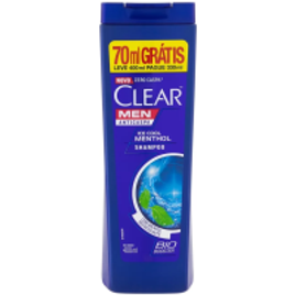 Shampoo Ice Cool Menthol 400ml - Clear na Panvel Farmácias