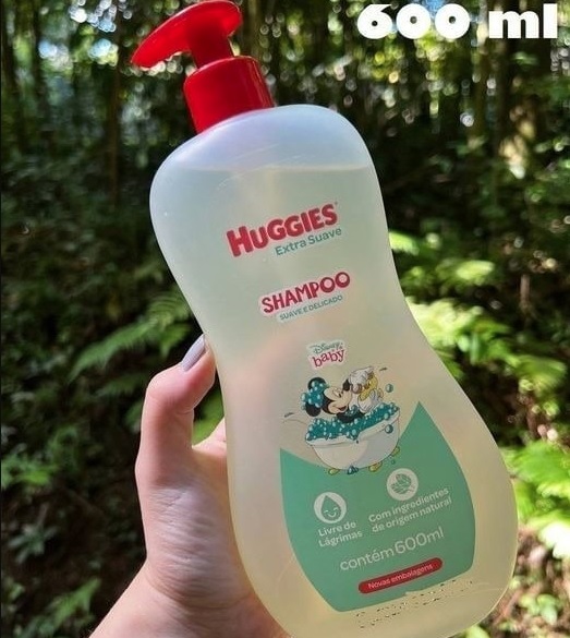 Shampoo Infantil Huggies Extra Suave – 600ml na Amazon