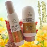 Shampoo Revitalizante e Máscara Restauradora para Reparação e Blindagem 220 ml ou Spray Protetor UV 150 ml na Natura