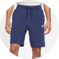 Shorts Nike Sportswear Club Fleece Azul na Dafiti