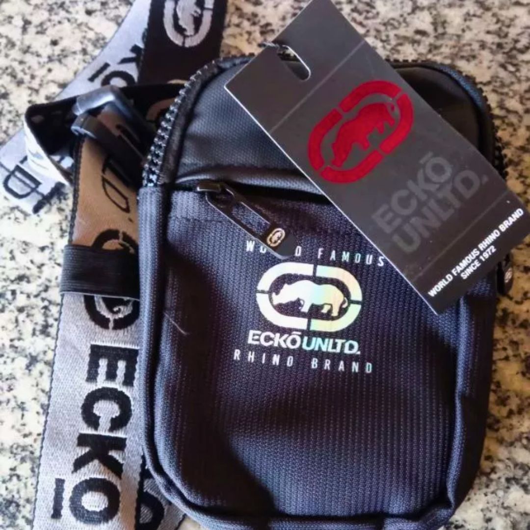 Shoulder Bag Ecko Transversal Resistente Regulável na Shopee