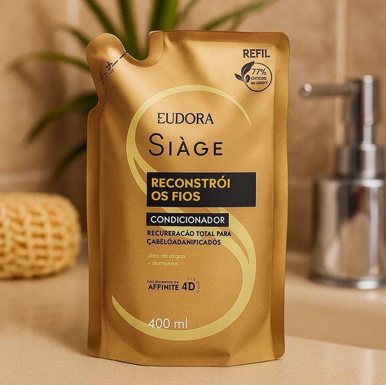 SIAGE CONDICIONADOR RECONSTROI OS FIOS 400ML REFIL na Amazon