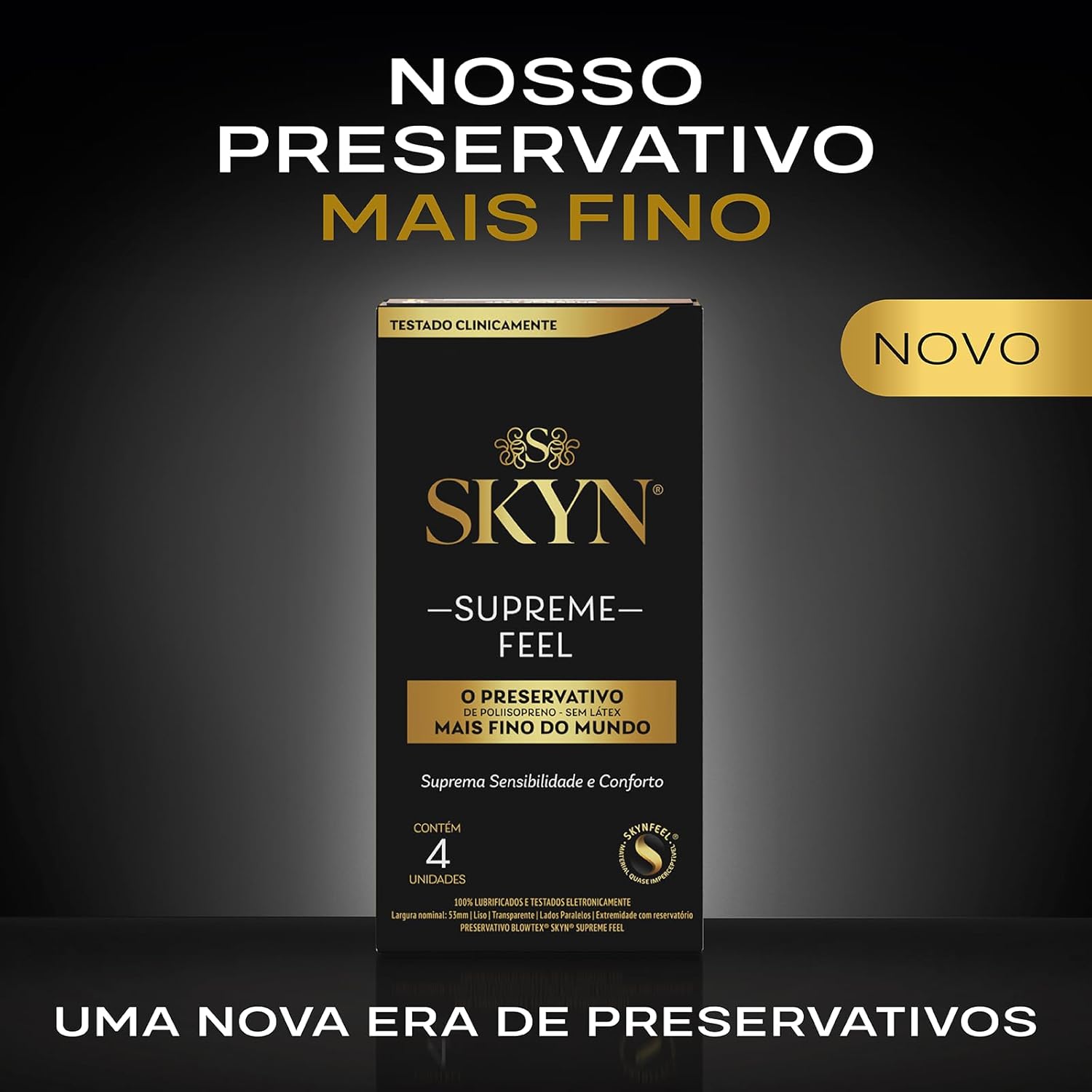 SKYN Preservativo Supreme Feel 4 unidades na Amazon