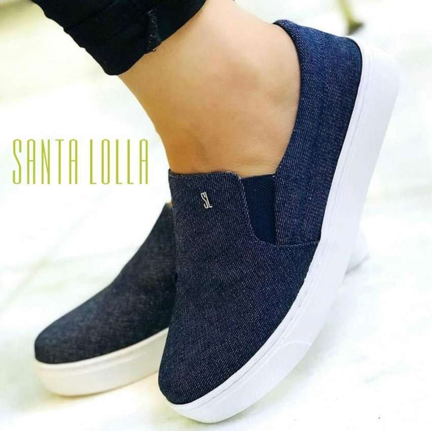 Slip On Santa Lolla Jeans Logo Feminino na Netshoes