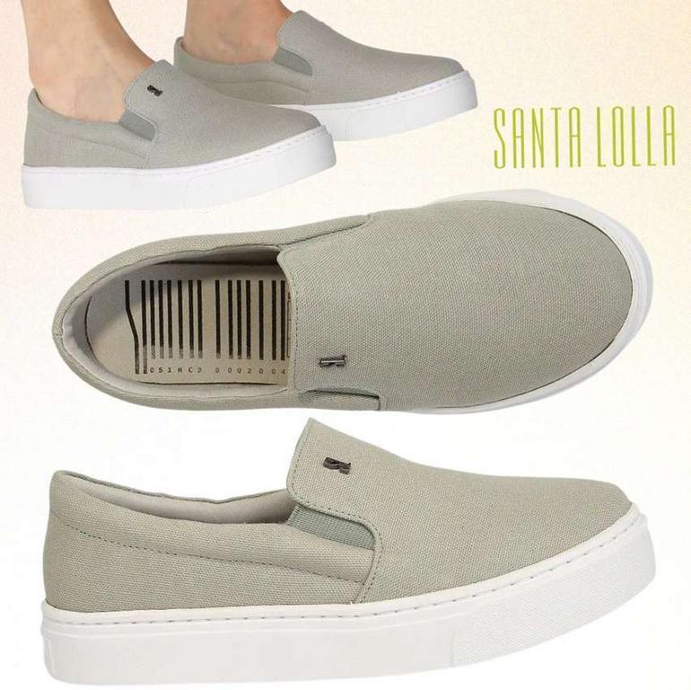 Slip On Santa Lolla Lona Básico Feminino na Magazine Luiza