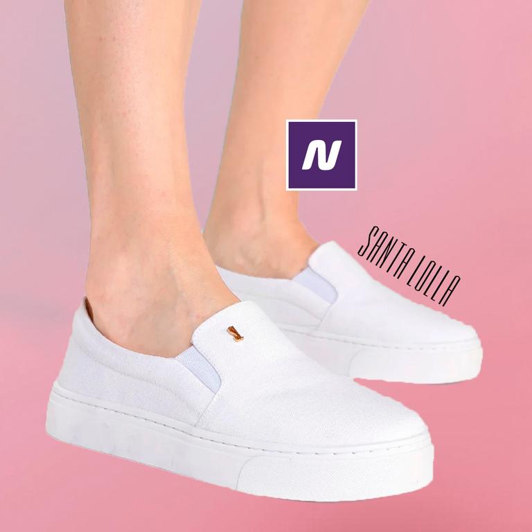 Slip On Santa Lolla Lona Básico Feminino na Magazine Luiza