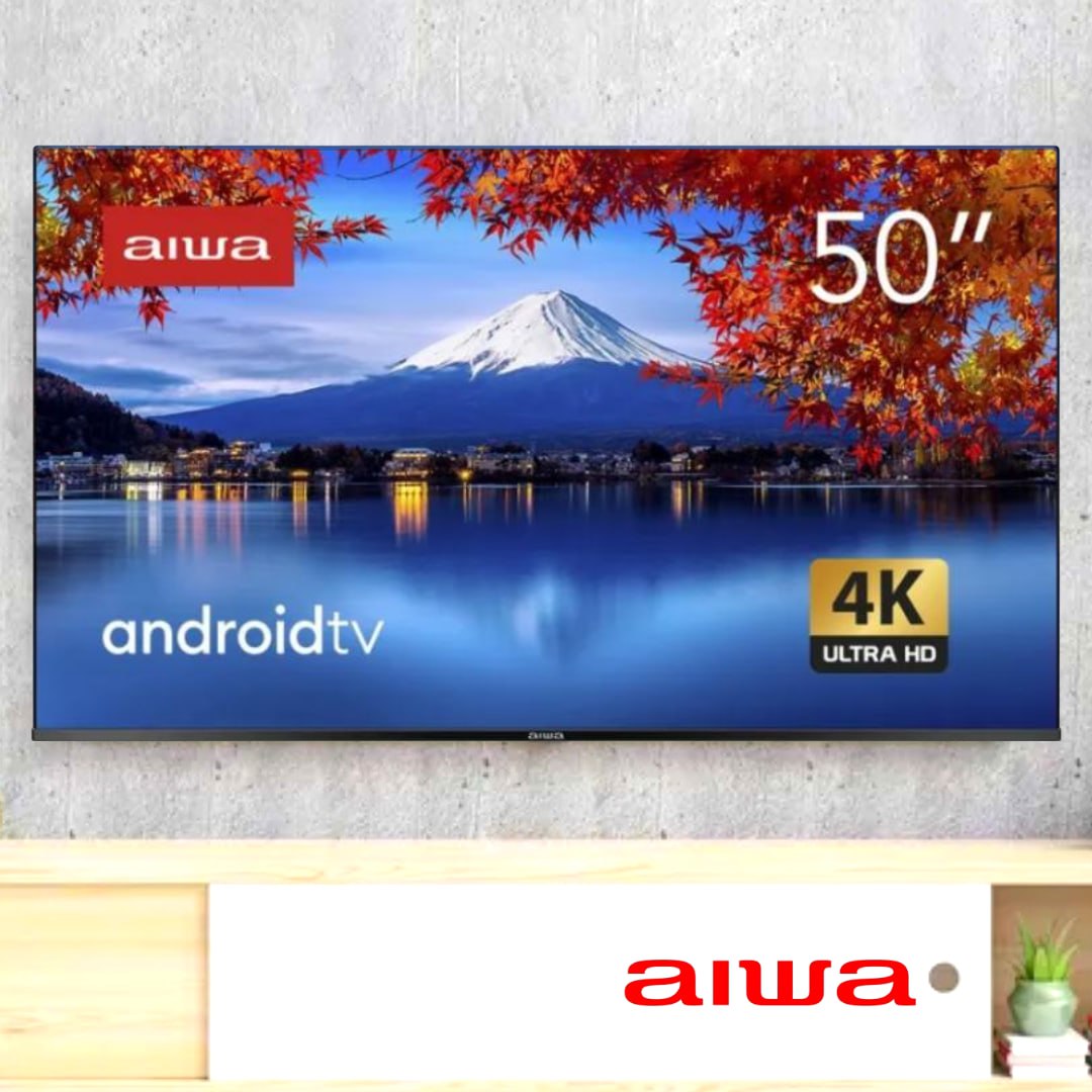 Smart Aiwa 50″ Android, 4K, Comando de voz, Dolby Áudio, HDR10 – AWS–50-BL-02-A na Fastshop