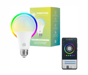 Smart Lâmpada Wi-Fi Positivo Casa Inteligente, Iluminação Branca (Quente e Fria) e RGB, 9W na Amazon