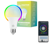 Smart Lâmpada Wi-Fi Positivo Casa Inteligente RGB 16 Milhões de Cores Compatível com Alexa e Google Assistente na Amazon