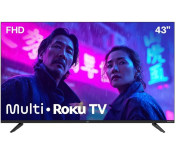 Smart Multi Roku TV 43″ DLED FHD Wi-fi 3 HDMI Alexa e Google Home na Amazon