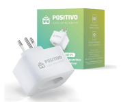 Smart Plug Wi-Fi 10A/1000W, Positivo Casa Inteligente, Ligue ou Desligue seus Eletrodomésticos Através do Celular, Compatível com Alexa na Amazon