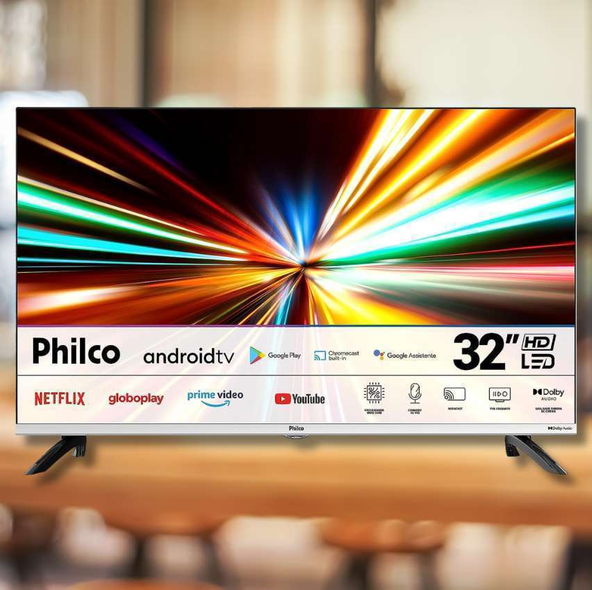 Smart TV 32” Philco PTV32M8GAGCMBLH Android TV Dolby Audio na Magazine Luiza