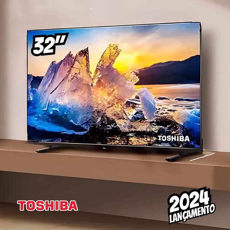 Smart TV 32” Toshiba HD TB020M Tela DLED com Assistente de Voz Integrado, Vidaa, Wi-Fi, USB, HDMI na Casas Bahia