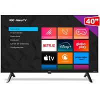Smart TV 40" AOC Roku TV DLED Full HD 40S5045/78G - Bivolt na Amazon
