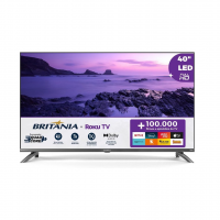 Smart TV 40” Britânia Roku TV LED Dolby Audio BTV40M9GR2CGB na Amazon