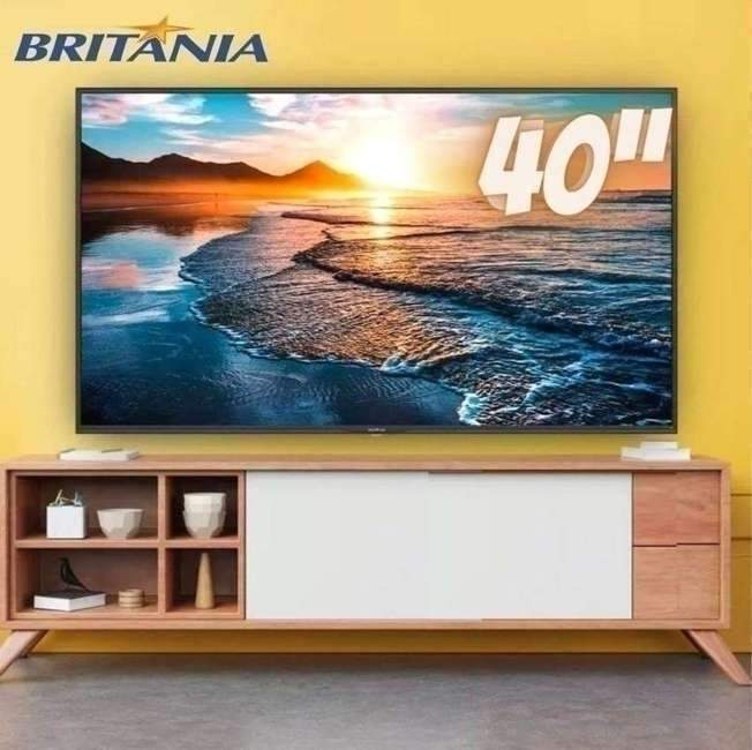 Smart TV 40” Britânia Roku TV LED Dolby Audio BTV40M9GR2CGB na Amazon