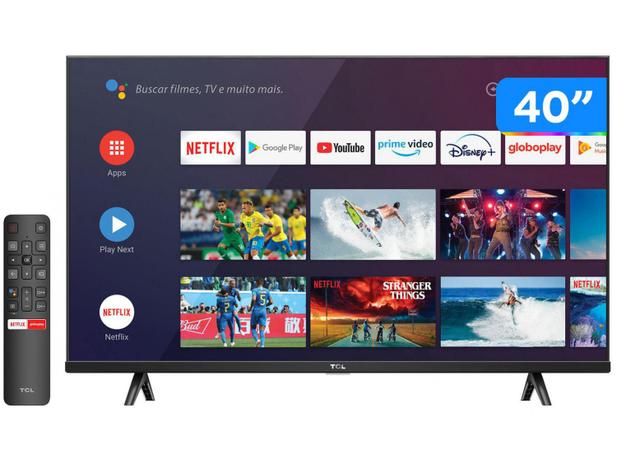 Smart TV 40” Full HD LED TCL S615 VA 60Hz Android – Wi-Fi e Bluetooth HDR Google Assistente 2 HDMI – Magazine na Magazine Luiza