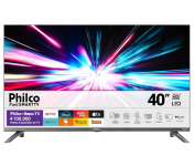 Smart TV 40” Philco Roku TV LED Dolby Audio PTV40M9GR2CGB na Amazon