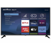 Smart TV 42” Britânia Roku TV Dolby Audio BTV42G6FR2CP na Amazon