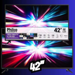 Smart TV 42” Philco PTV42G6FR2CPF Roku TV LED Dolby Áudio na Amazon