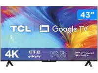 Smart TV 43” 4K LED TCL 43P635 VA Wi-Fi – Bluetooth HDR Google Assistente 3 HDMI 1 USB na Magazine Luiza