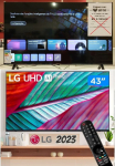 Smart TV 43″ 4K LG UHD ThinQ AI 43UR7800PSA HDR Bluetooth Alexa Google Assistente Airplay2 3 HDMI na Amazon