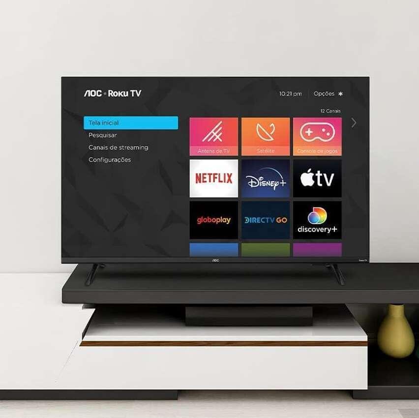 Smart TV 43” Full HD D-LED AOC 43S5135/78G – VA Wi-Fi 3 HDMI 1 USB na Magazine Luiza