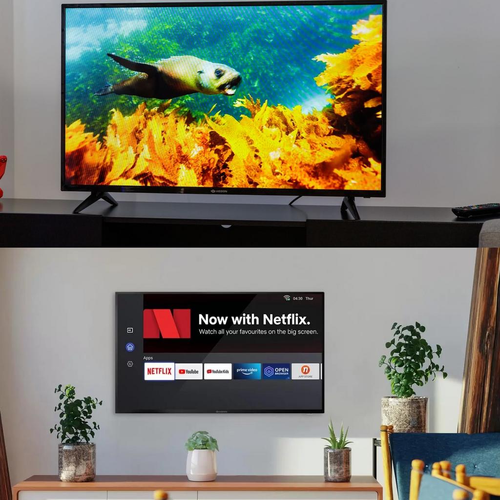 Smart TV 43” Full HD DLED Vizzion LE43DF20 – IPS Wi-Fi 2 HDMI 2 USB na Magazine Luiza