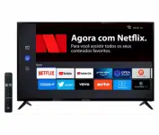 Smart TV 43” Full HD DLED Vizzion LE43DF20 – IPS Wi-Fi 2 HDMI 2 USB na Magazine Luiza