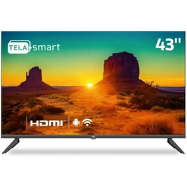 Smart TV 43" Full HD HDR tela sem bordas Android 11 design Slim HQ KDE43GR315LN na Amazon