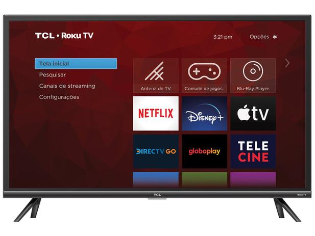 Smart TV 43” Full HD LED TCL Roku TV 43RS520 – Wi-Fi Alexa Google e Siri  3 HDMI 1 USB – Magazine na Magazine Luiza