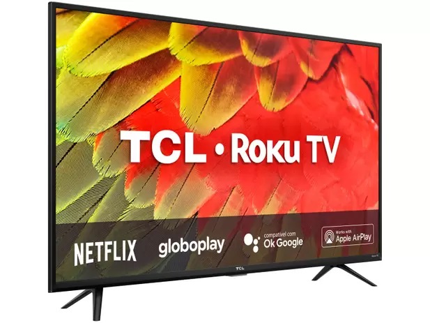 Smart TV 43” Full HD LED TCL RS530 Wi-Fi – Bluetooth 3 HDMI 1 USB na Magazine Luiza