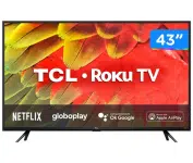 Smart TV 43” Full HD LED TCL RS530 Wi-Fi – Bluetooth 3 HDMI 1 USB na Magazine Luiza
