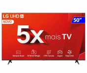 Smart TV 4K 50″ LG UHD 50UT8050 Processador α5 Ger7 AI Alexa/Chromecast integrado Otimizador de Jogos webOS 24 Controle Smart Magic na Amazon